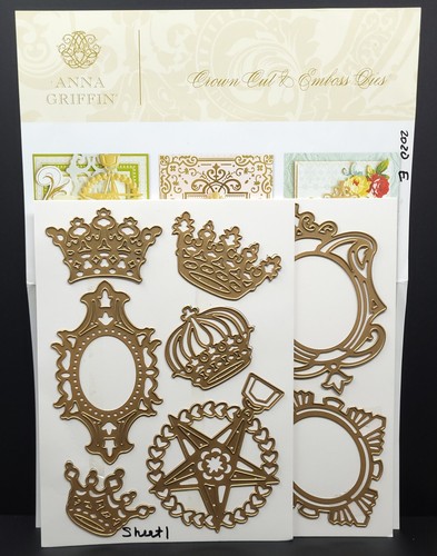 Anna Griffin Crown Cut And Emboss Dies 11 Pcs & Instruction Sheet