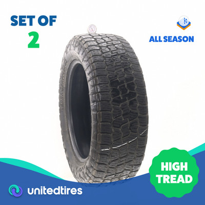Set of (2) Used 265/60R20 Nitto Terra Grappler G3 A/T 115H - 12.5/32