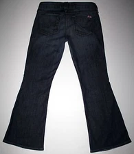 Hudson Women's Dark Blue Flare Jeans Style # W502DHA, Size 28 X 28 