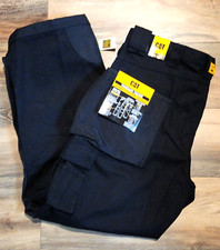 NWT Caterpillar CAT Trademark Trousers Mens 40x30 Work Pants Black
