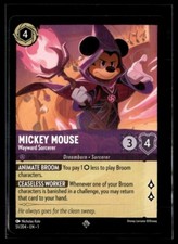 Disney Lorcana The First Chapter Mickey Mouse Wayward Sorcerer Non Foil 51/204