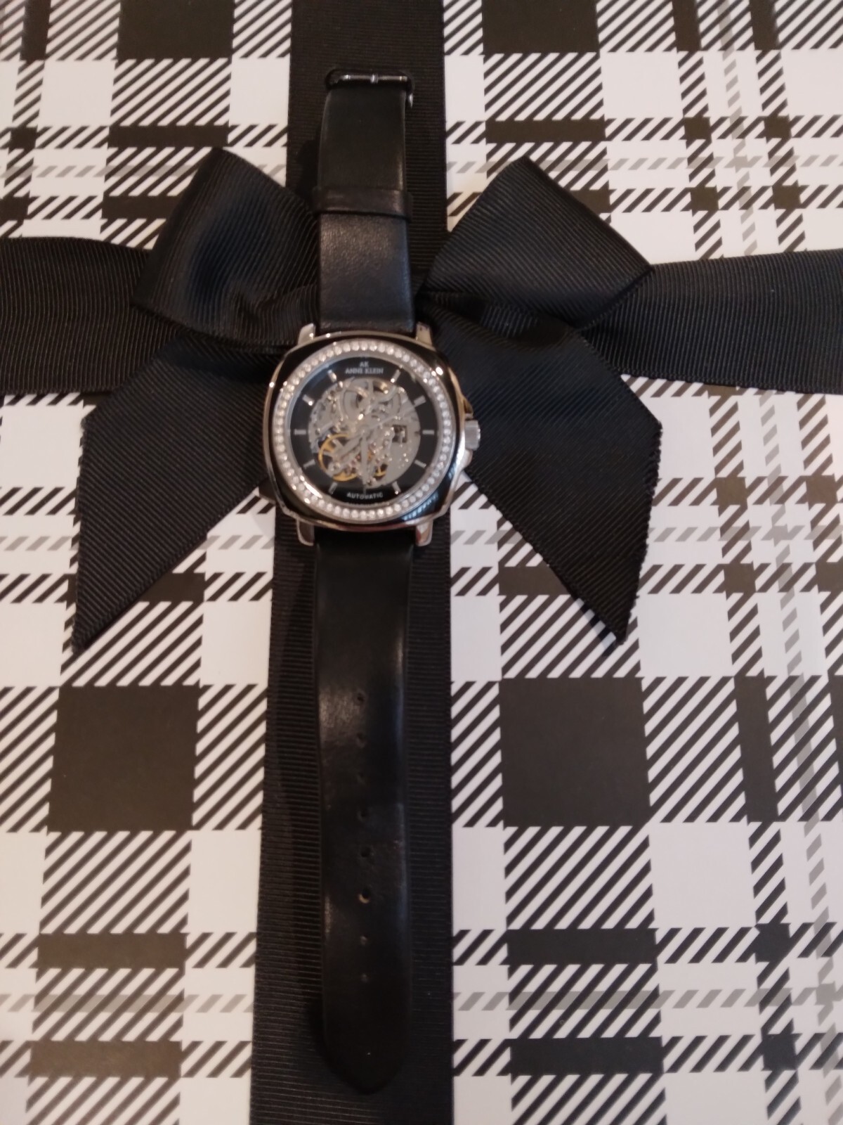 HOLIDAY SUPER SALE! UNISEX Automatic Mechanical Skeletonized Black Leather Watch