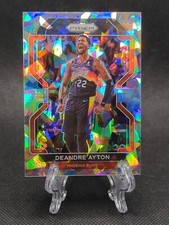 2021-22 Panini Prizm Basketball Silver Cracked Ice Deandre Ayton #4 Suns