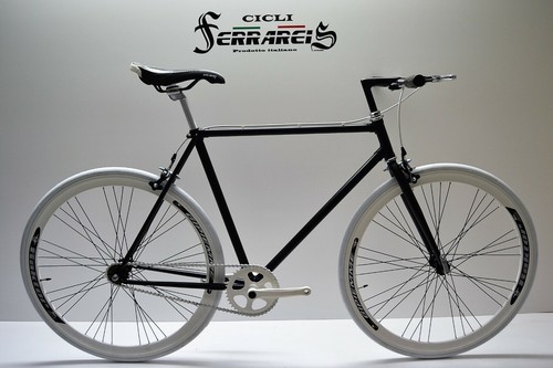 fixed bike single speed bici scatto fisso bianco nero personalizzabile |  eBay