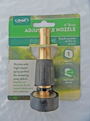 #ad New Orbit 58044N High Quality Brass Adjustable Nozzle 4quot; Free US Shipping $11.98