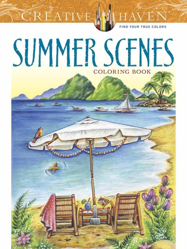 Thumbnail - Creative Haven Summer Scenes Coloring Book | Teresa Goodridge |