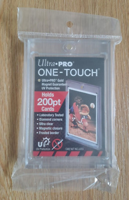 Ultra Pro 1x Frosted Border UV One-Touch 200pt Magnetic Trading Card Holder