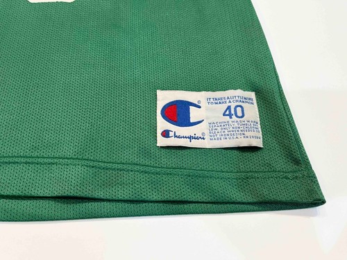 Vintage Champion NBA Boston Celtics REGGIE LEWIS #35 Jersey Green Sz 40 USA - Picture 6 of 10