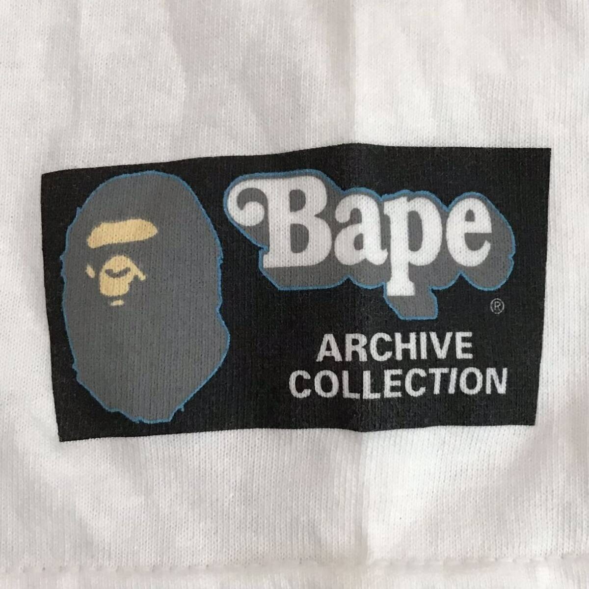 Vintage BAPE Oneita body Schadaraparr T-shirt NIGO White A Bathing 