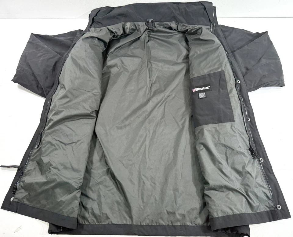 NEW LARGE REGULAR BLAUER 9860 B.DRY WATERPROOF PARKA SHELL BLACK LARGE REGULAR - Image 2 of 3