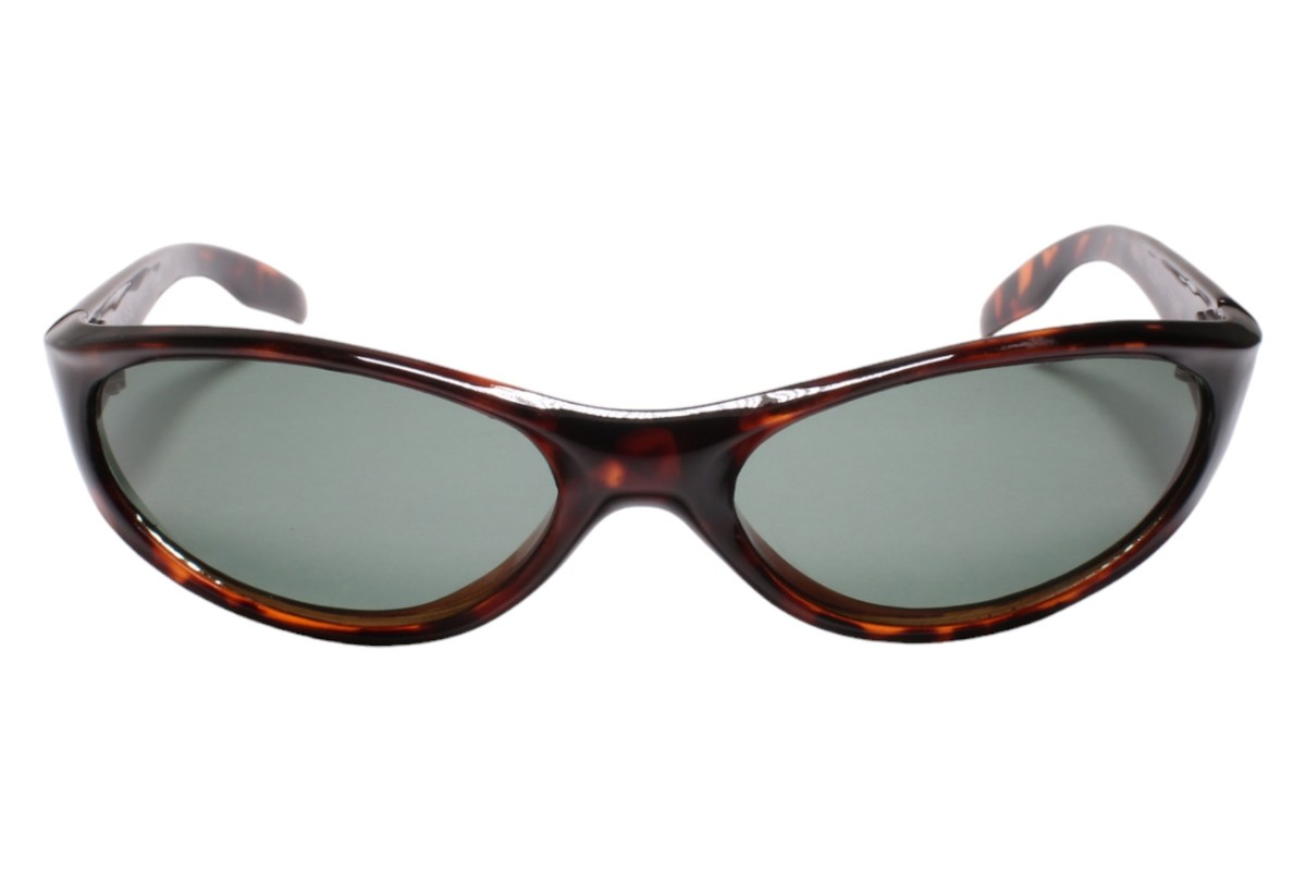 Vintage Tortoise Wrap-Around Sport Sunglasses Y2K Silver Cross Accent Wrap around Y2K sunglasses unisex | HOT MILK vintage online  main image 4