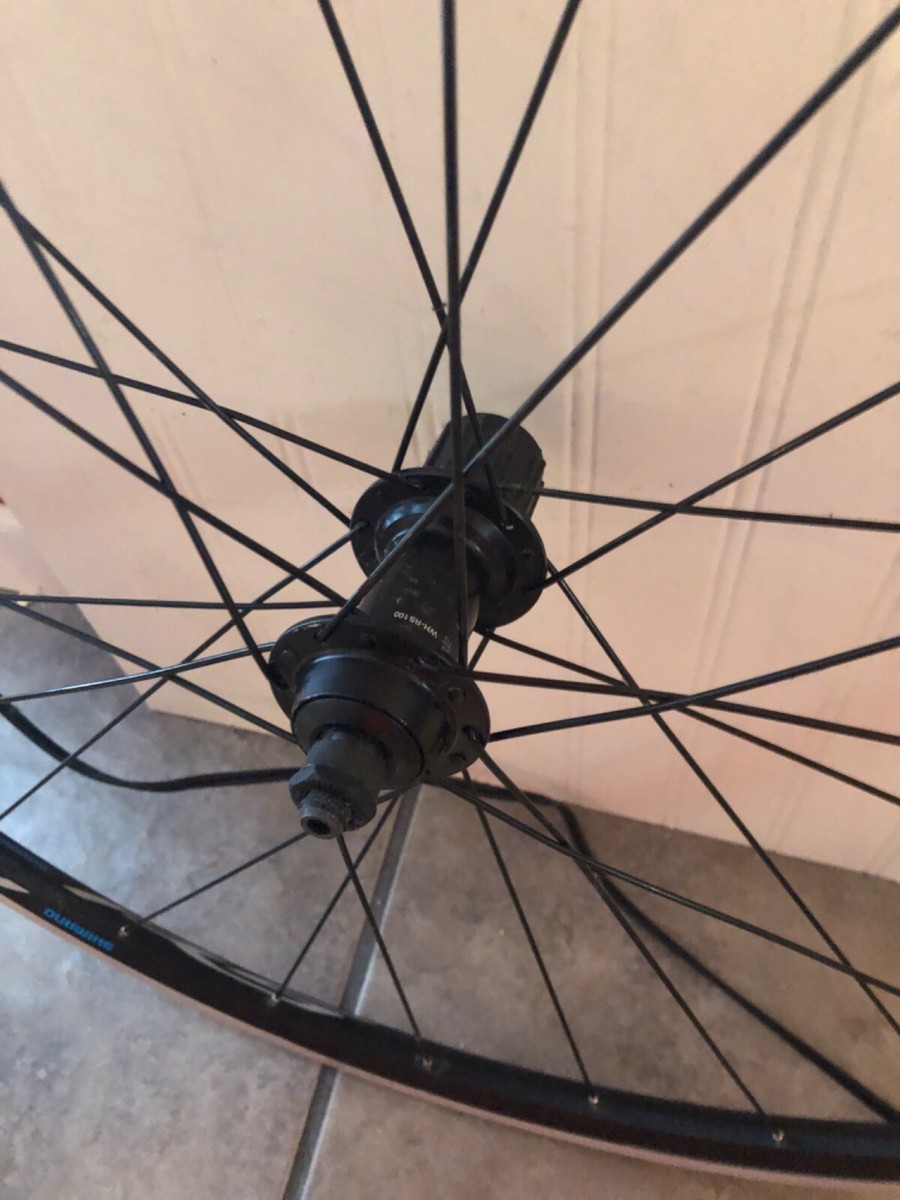 Shimano RS-100 700c Alloy Road Bike Wheelset QR Rim Brake HG 11