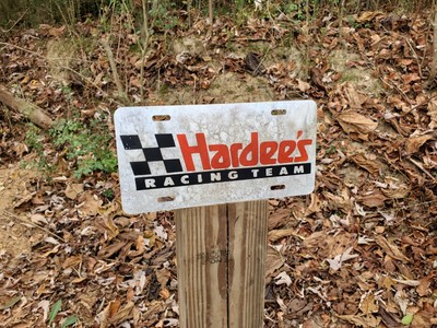 Hardee's racing team See Rock City Booster Plate Tag Sign Antiqued ...