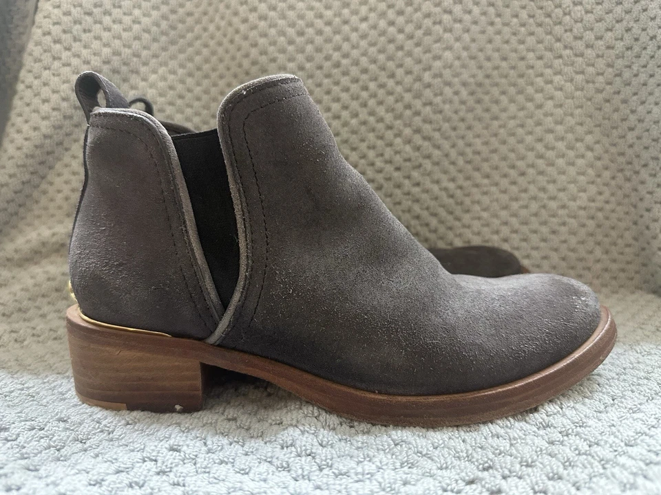 Botines de gamuza para mujer Tory Burch - gris púrpura talla 7 Foto 2 de 4
