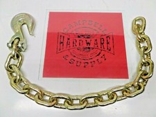 Auto Body Frame Machine Pull Chain 38 X 3 Grade 70 With 38 Grab Hook
