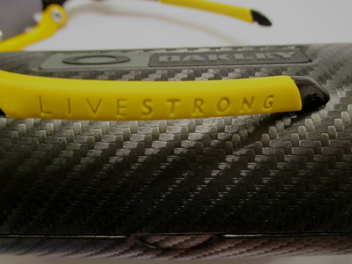OAKLEY JAWBONE YELLOW BLACK LIVESTRONG BLACK IRIDIUM VENTED LENS