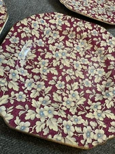 Lord Nelson Ware England Royal Brocade Chintz 7.5” Plates Set Of 6