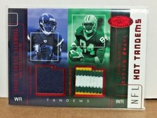 Javon Walker Caldwell 2002 Hot Prospects Tandems Red Jersey Patch No Serial # SP