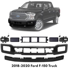 Front Bumper Paintable Fog Light Assembly Kit For 2018-2020 Ford F-150 Truck