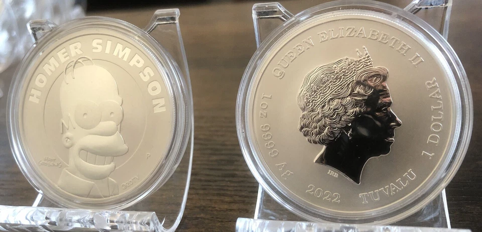 1oz Silver Homer Simpson 2022 in Kapsel - Bild 3 von 4