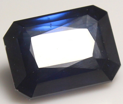 Natural Certified 19.00 Ct Montana Blue Sapphire 16x12 MM Emerald Stunning Gems