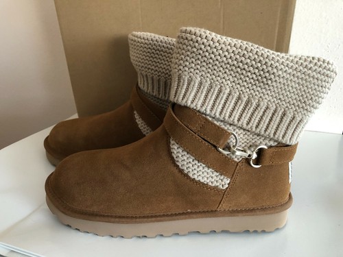 Ugg Purl Strap Boot 10 Women's Chestnut