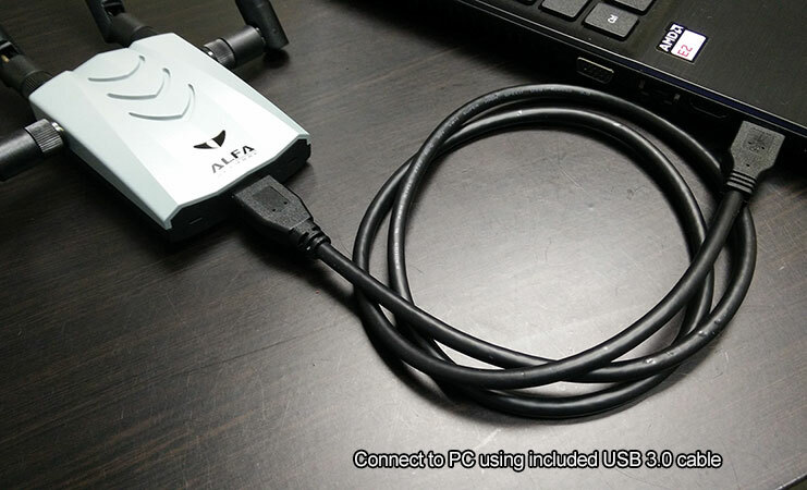 ALFA AWUS1900 1900Mbps 802.11ac Dual Band Long-Range WiFi USB 3.0