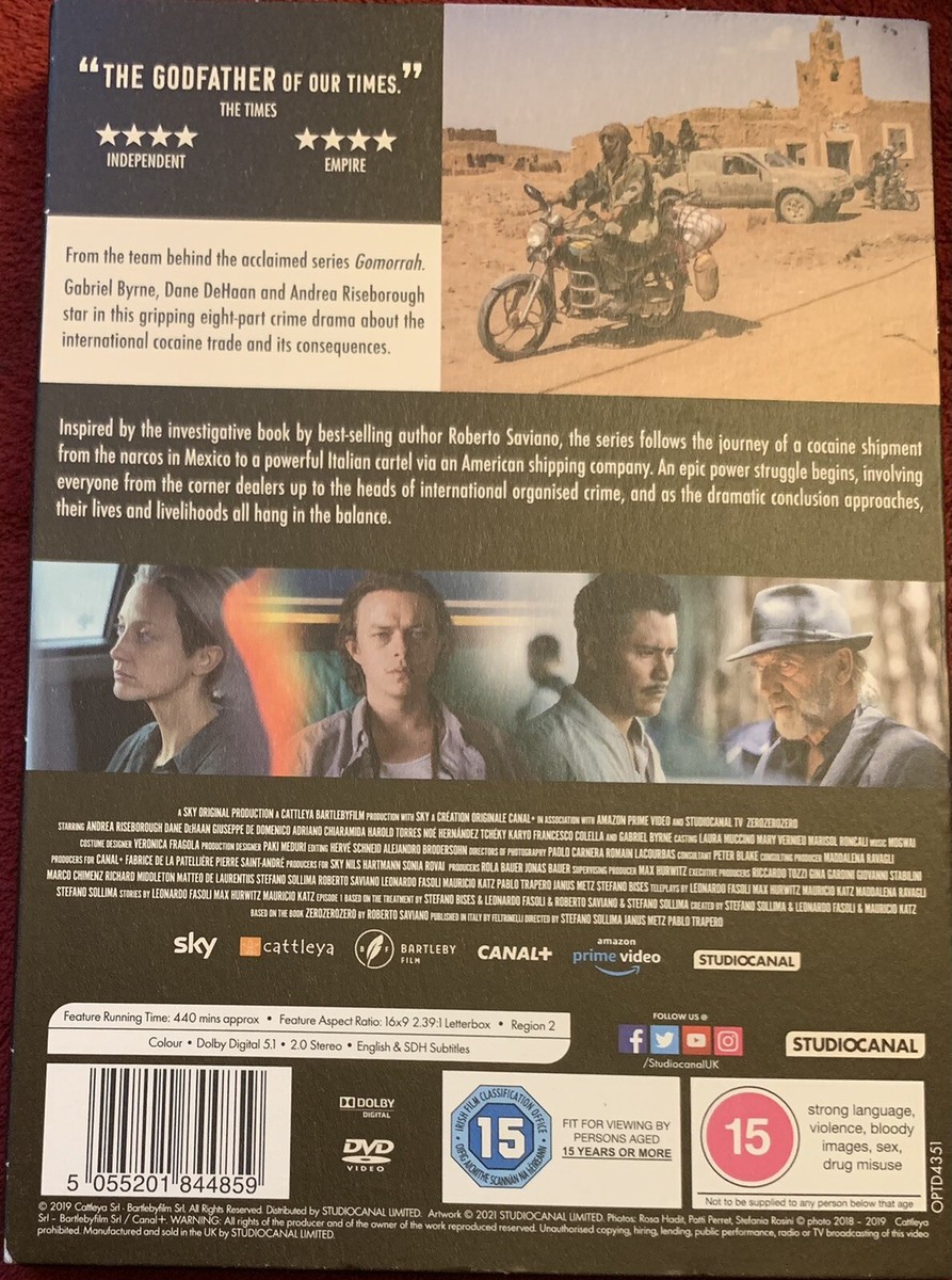 ZEROZEROZERO SERIES 1 DVD Region 2 Roberto Saviano Gabriel Byrne