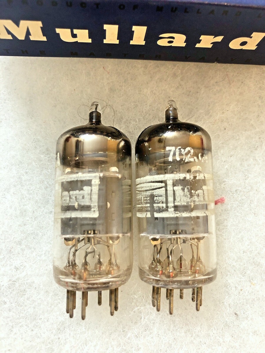 Mullard 7025A 12AX7 ECC83 CV492 O getter Matched Pair