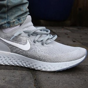nike epic react flyknit gris