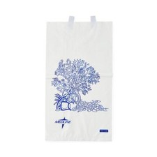 Plastic Bedside Bag, White, 6.5" X 3.5" X 11.8", Pack of 100