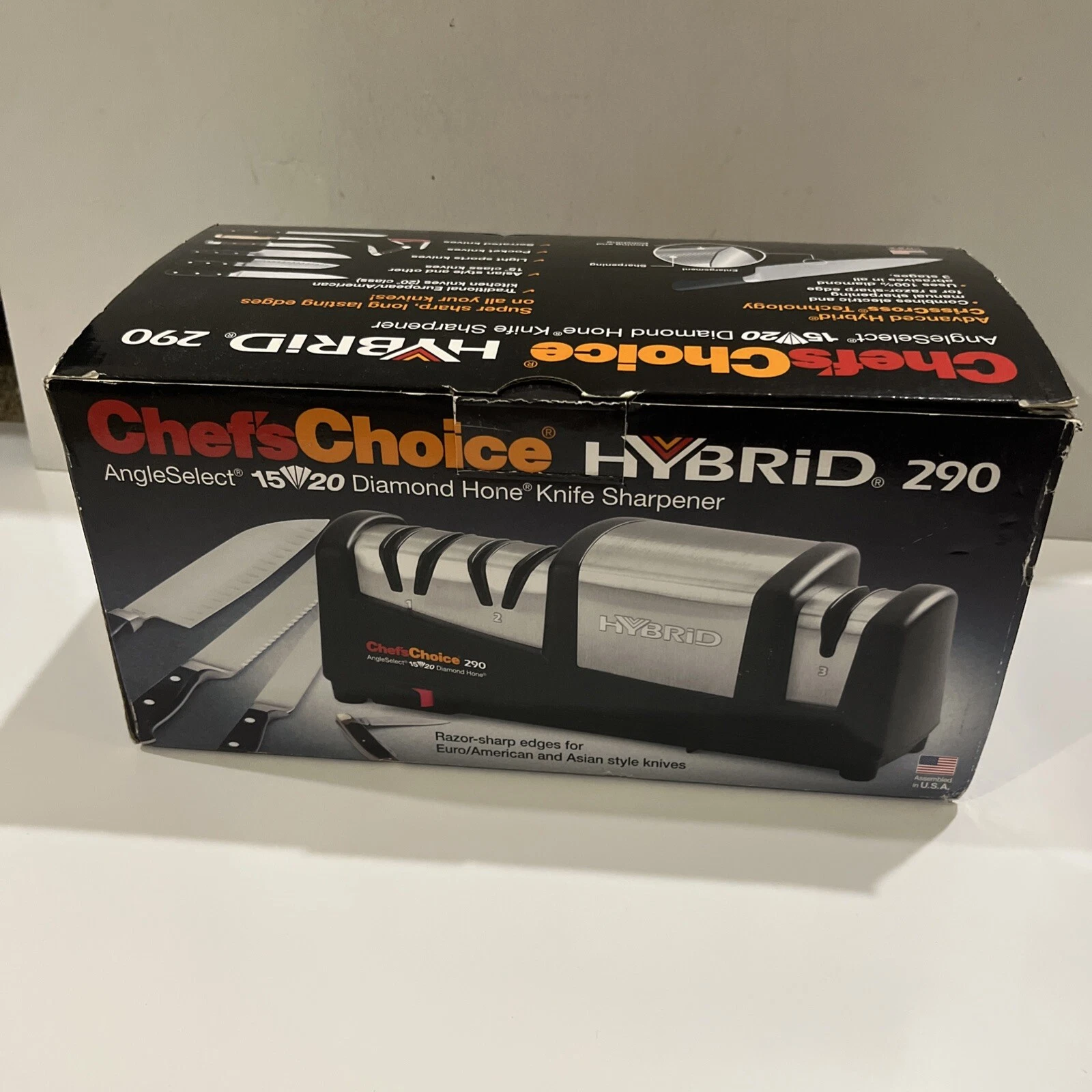 Chef’sChoice 290 AngleSelect Hybrid Diamond Hone Knife Sharpener