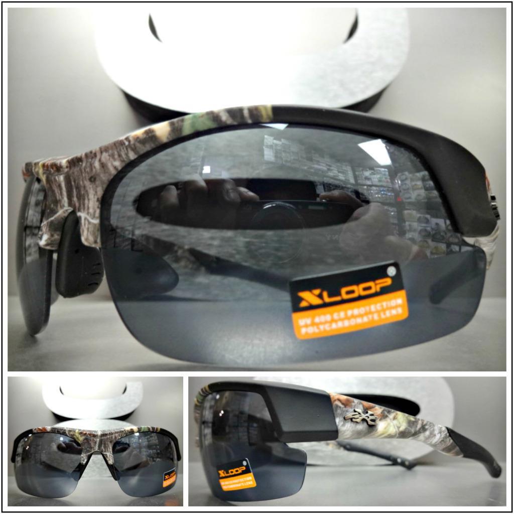 WRAP AROUND SPORT Hunting Fishing Military Tactical SUN GLASSES Camouflage  Frame