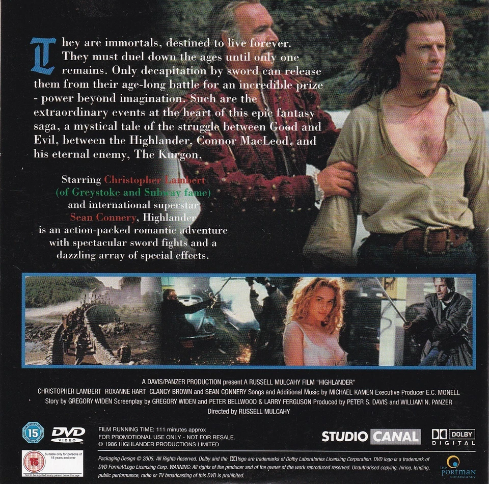 CONAN THE DESTROYER / HIGHLANDER ( THE SUN Newspaper 2 DVD Set ) - Bild 4 von 4