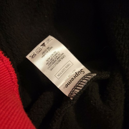 Authentic Supreme Hockey Hooded Sweatshirt in Red & Black 2020 Size XL - Picture 6 of 12