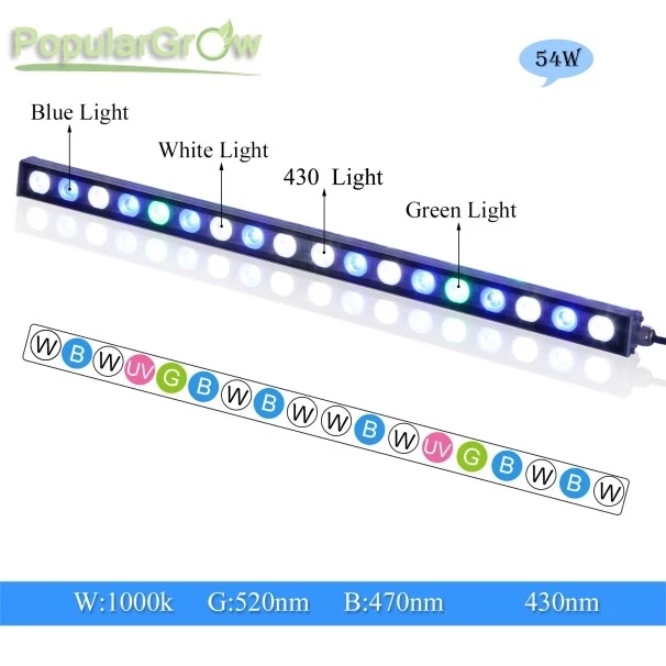 Led Aquarium Light 54w/81w/108w MIX Spectrum Strip Light for Tank Fish - Image 2 of 4