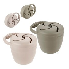 Silicone Snack Containers - Collapsible, Spill Proof for Toddlers, 2 Pack