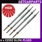 4 x NGK CZ552 Glow Plugs for Jaguar and Land Rover (See Description)