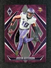 2024 Panini Phoenix JUSTIN JEFFERSON 8/8 Pink Stars Prizm SP Minnesota Vikings