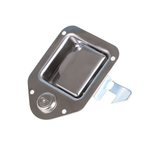 2*Cerradura de puerta de acero inoxidable para remolque caja de herramientas RV manija pestillo 4-3/8" x 3-1/4" llave de paleta - Imagen 5 de 8