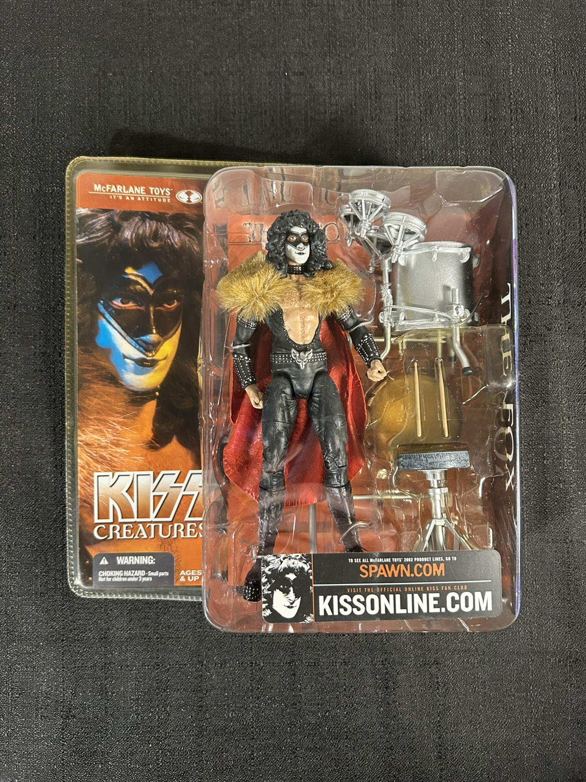 McFarlane KISS Creatures THE FOX Eric Carr Figure 2002 NEW SEALED