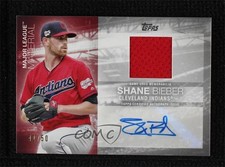 2020 Topps Major League Material Series 2 41/50 Shane Bieber #MJMA-SB Auto 0r8j