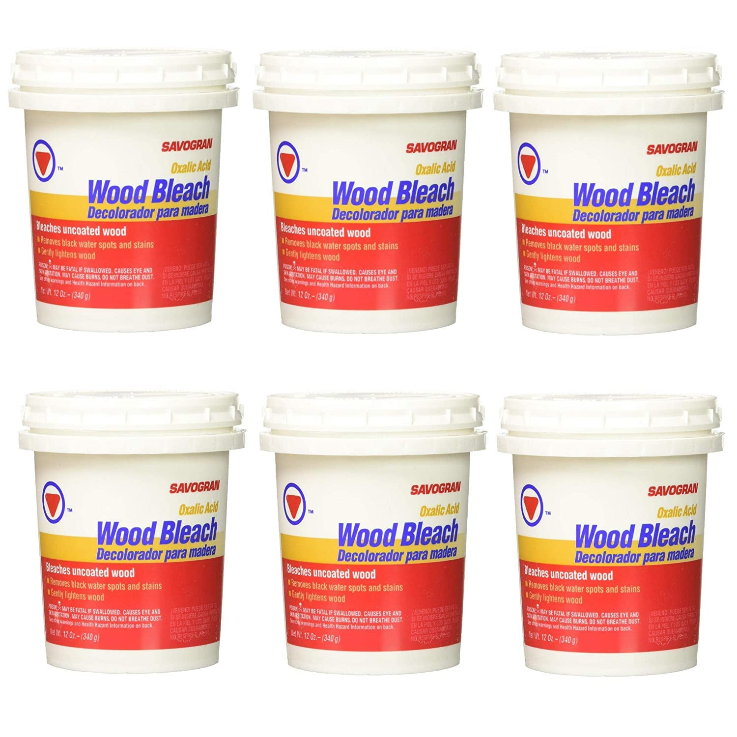 10501 Wood Bleach, 12 Oz, 6 Pack