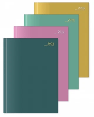 MARTELLO 2026 A4 / A5 Diary Day A Page or Week To View Desk Diary Hard Backed Dairy NEW