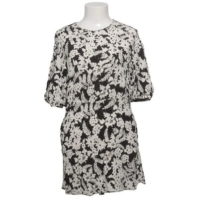 Grupo Inditex, Kleid, Größe: M, Schwarz/Weiß, Viskose, Blumen, Damen #wo5