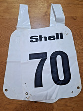Vintage Speedway Racing Bib Motorbike Shell Oils No.70