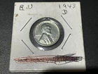 1943-D Lincoln Wheat Steel Cent  Uncirculated Coin FREE SH