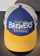 Milwaukee Brewers Hat Cap Snap Back Mesh Cooperstown New Era Youth MLB Baseball