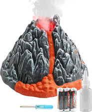 Volcano Toy for Kids 3-5, Mist-spouting Volcano Model with Dinosaur Sounds, Simu