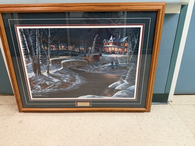 #ad #ad Jim Hansel Print Over The The River Signed Numbered In Great Sharp Condition $125.00